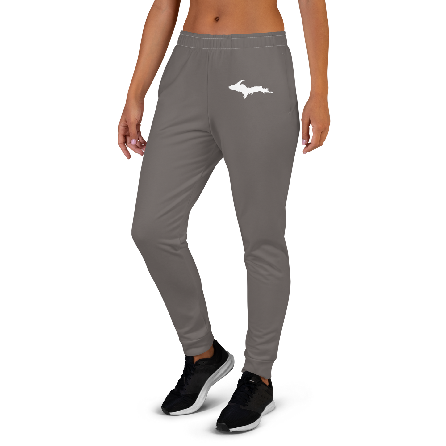 Michigan Upper Peninsula Joggers (w/ UP Outline) | Women's - Warren Tank Grey