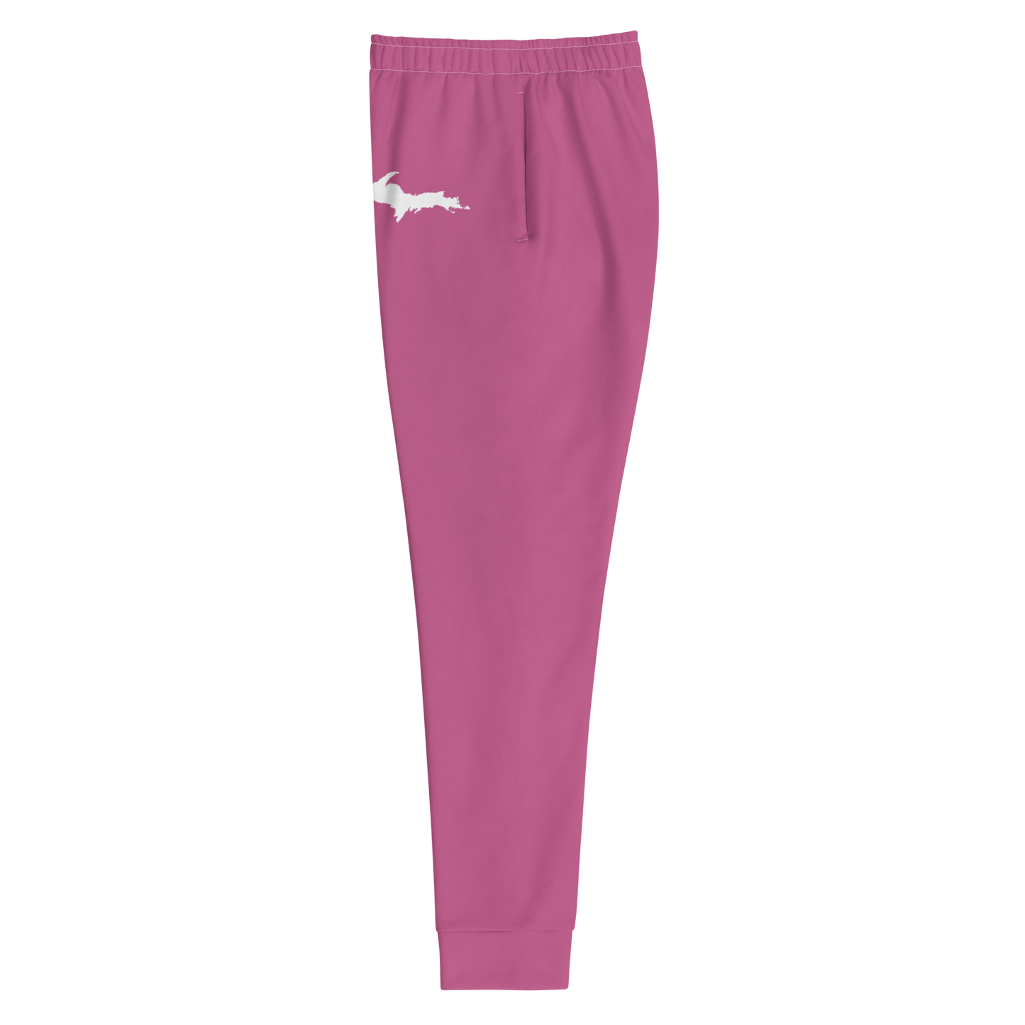 Michigan Upper Peninsula Joggers (w/ UP Outline) | Women's - Apple Blossom Pink