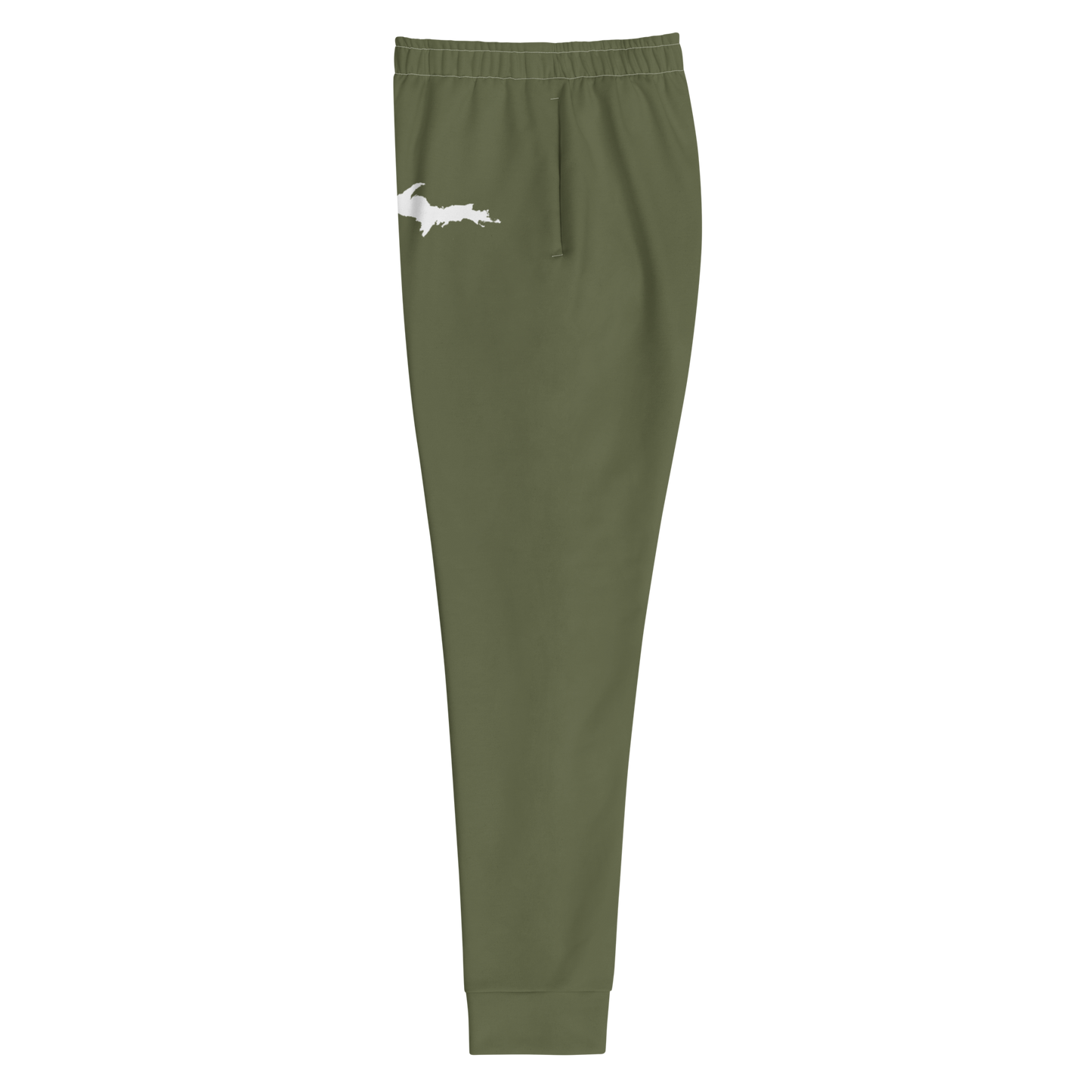 Michigan Upper Peninsula Joggers (w/ UP Outline) | Women's - Army Green