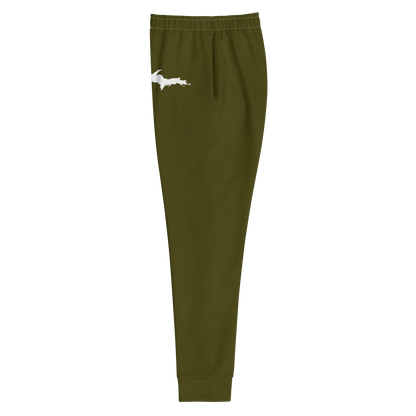 Michigan Upper Peninsula Joggers (w/ UP Outline) | Women's - Military Green