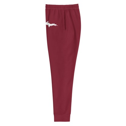 Michigan Upper Peninsula Joggers (w/ UP Outline) | Women's - Burgandy