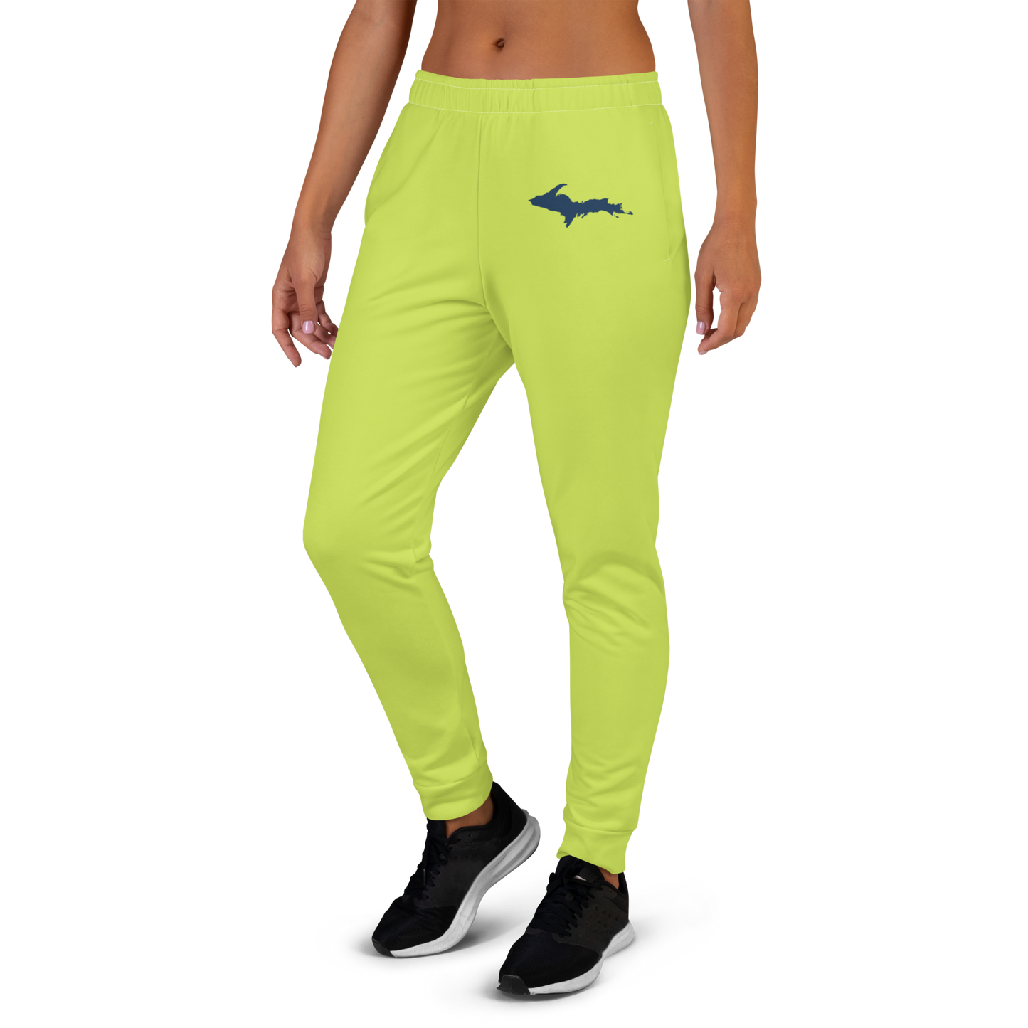 Michigan Upper Peninsula Joggers (w/ UP Outline) | Women's - Gooseberry Green