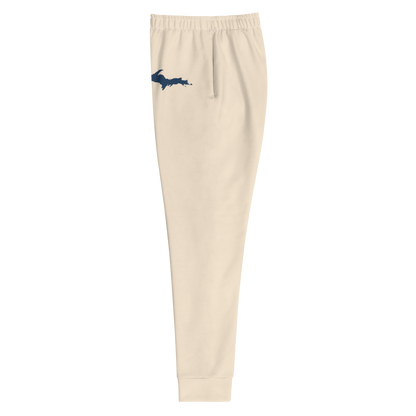 Michigan Upper Peninsula Joggers (w/ UP Outline) | Women's - Champagne White