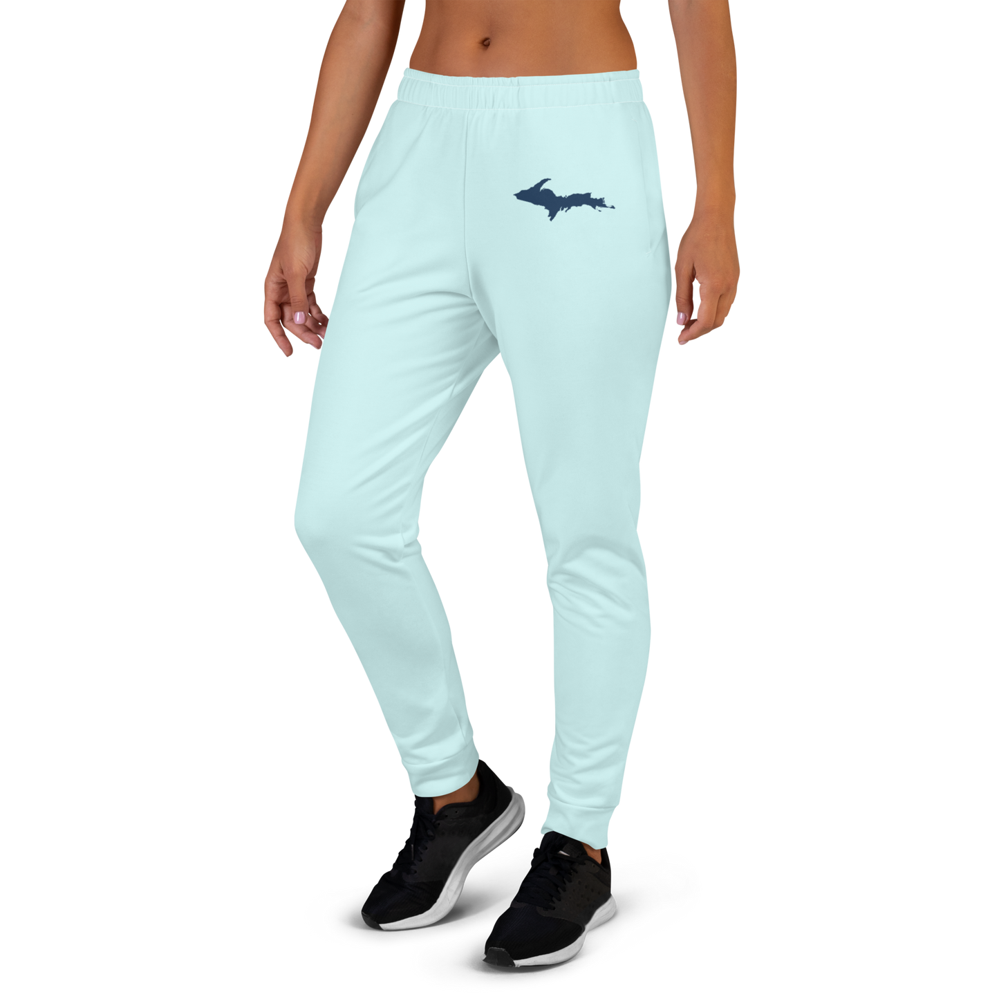 Michigan Upper Peninsula Joggers (w/ UP Outline) | Women's - Cyan