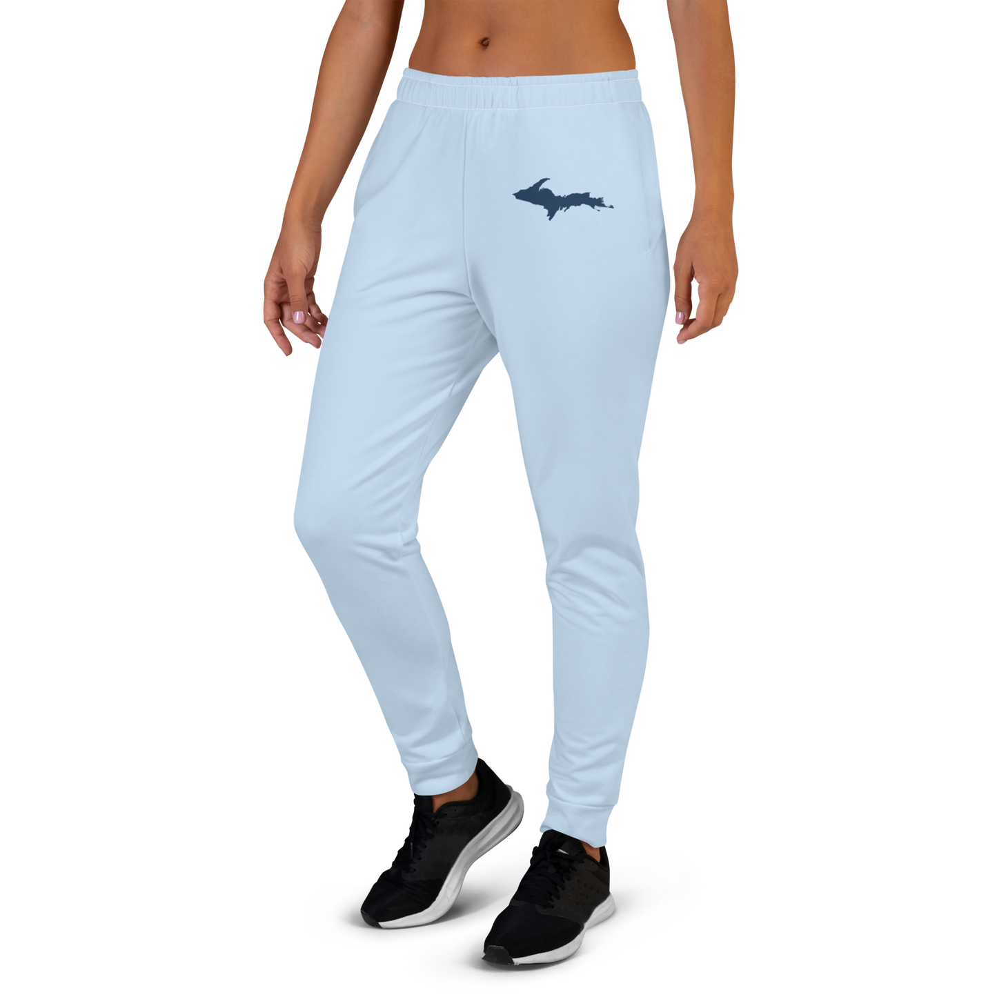 Michigan Upper Peninsula Joggers (w/ UP Outline) | Women's - Light Blue