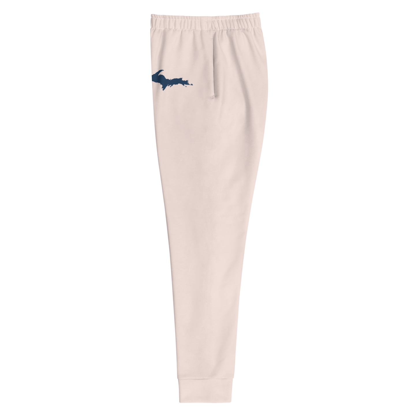 Michigan Upper Peninsula Joggers (w/ UP Outline) | Women's - Champagne Pink