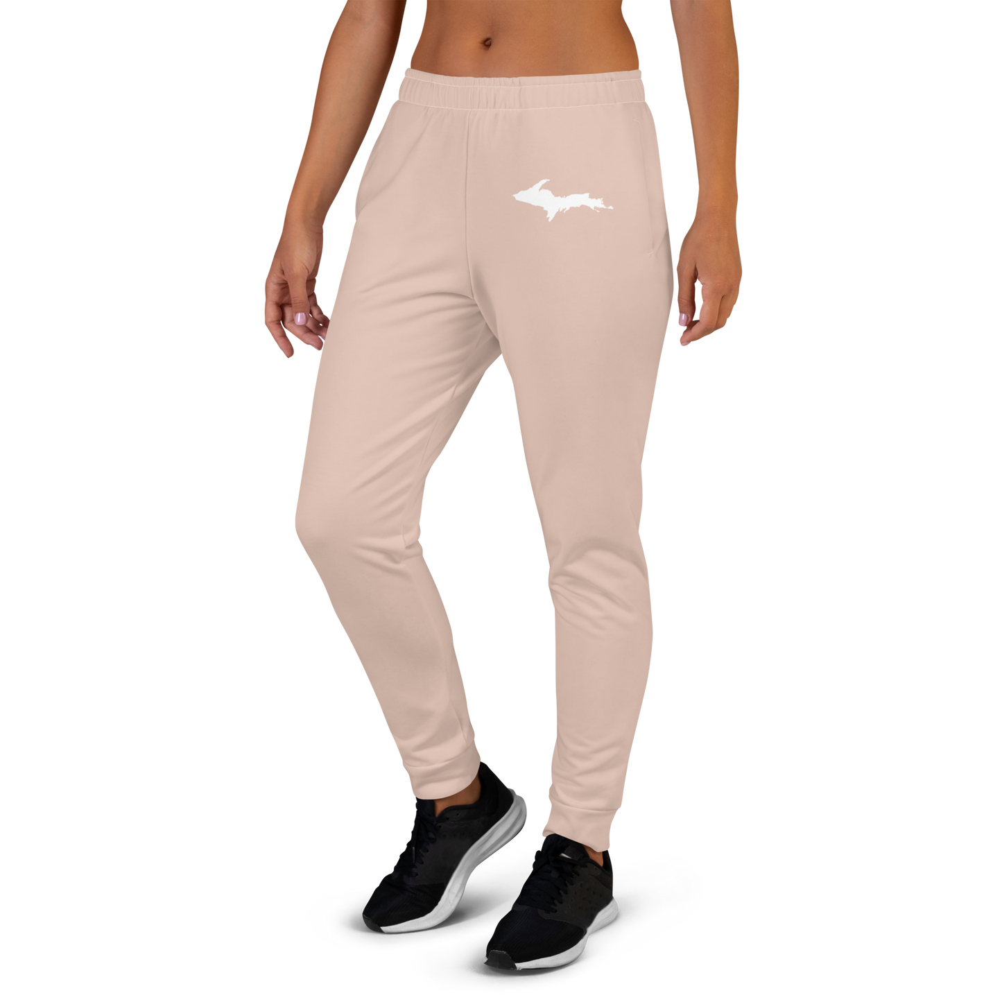 Michigan Upper Peninsula Joggers (w/ UP Outline) | Women's - Rose Gold