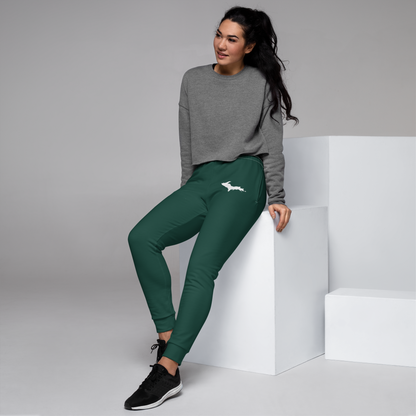 Michigan Upper Peninsula Joggers (w/ UP Outline) | Women's - Laconic Green