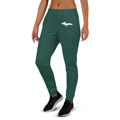 Michigan Upper Peninsula Joggers (w/ UP Outline) | Women's - Laconic Green