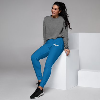 Michigan Upper Peninsula Joggers (w/ UP Outline) | Women's - Azure