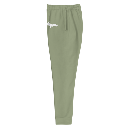 Michigan Upper Peninsula Joggers (w/ UP Outline) | Women's - Beachgrass Green