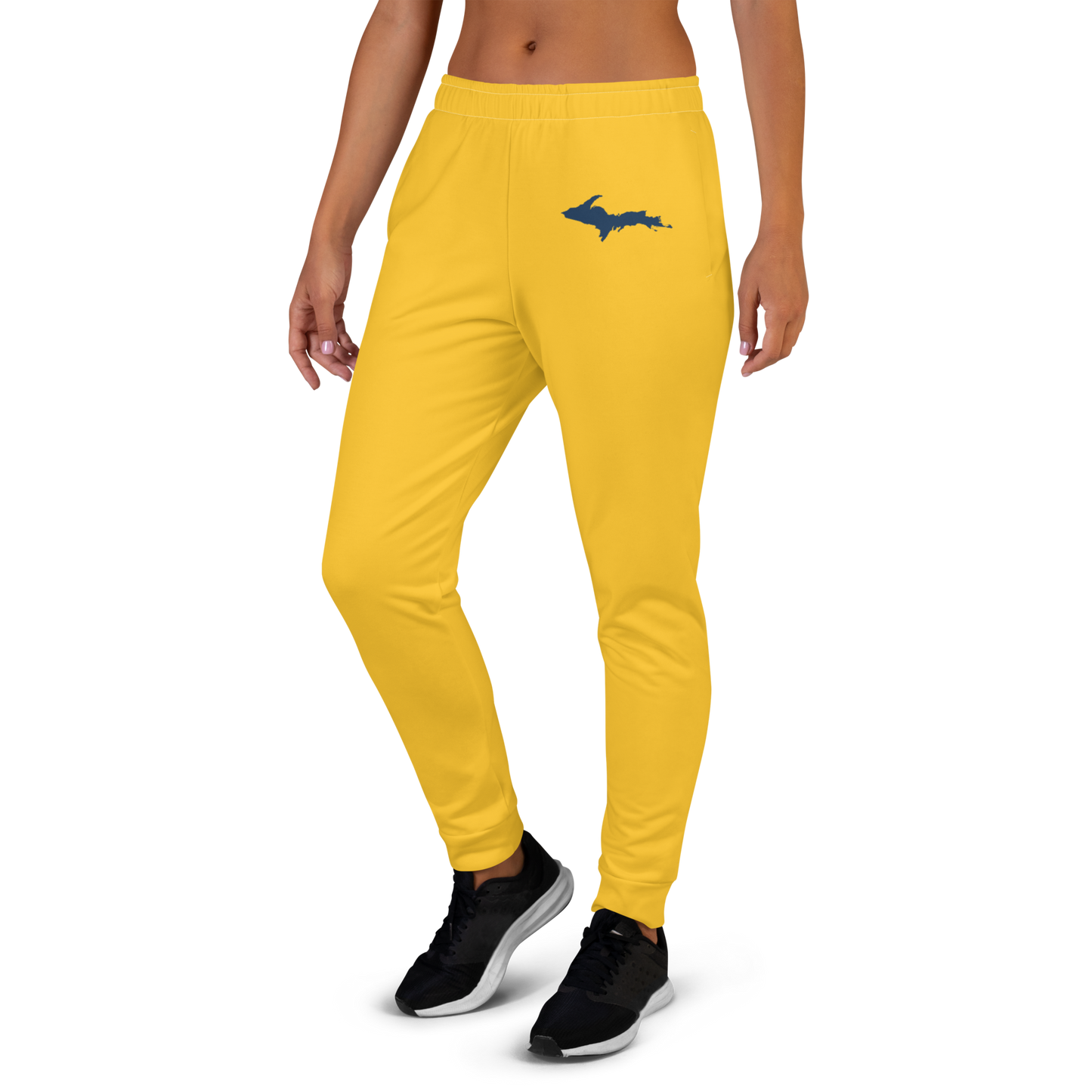 Michigan Upper Peninsula Joggers (w/ UP Outline) | Women's - Superior Gold