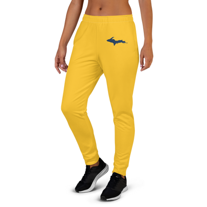 Michigan Upper Peninsula Joggers (w/ UP Outline) | Women's - Superior Gold