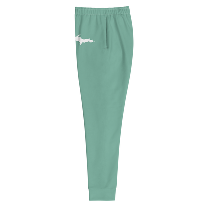 Michigan Upper Peninsula Joggers (w/ UP Outline) | Women's - Metallic Mint Green