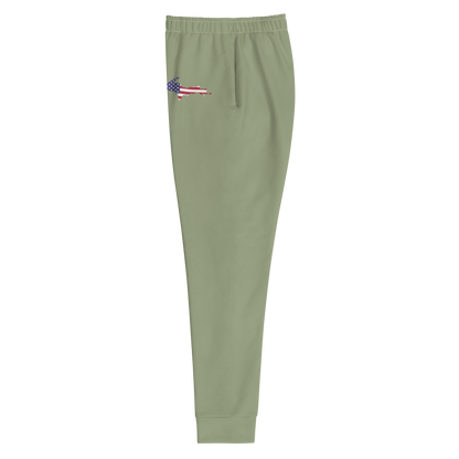 Women's Michigan Upper Peninsula Joggers (w/ UP Outline) | Women's - Beachgrass Green