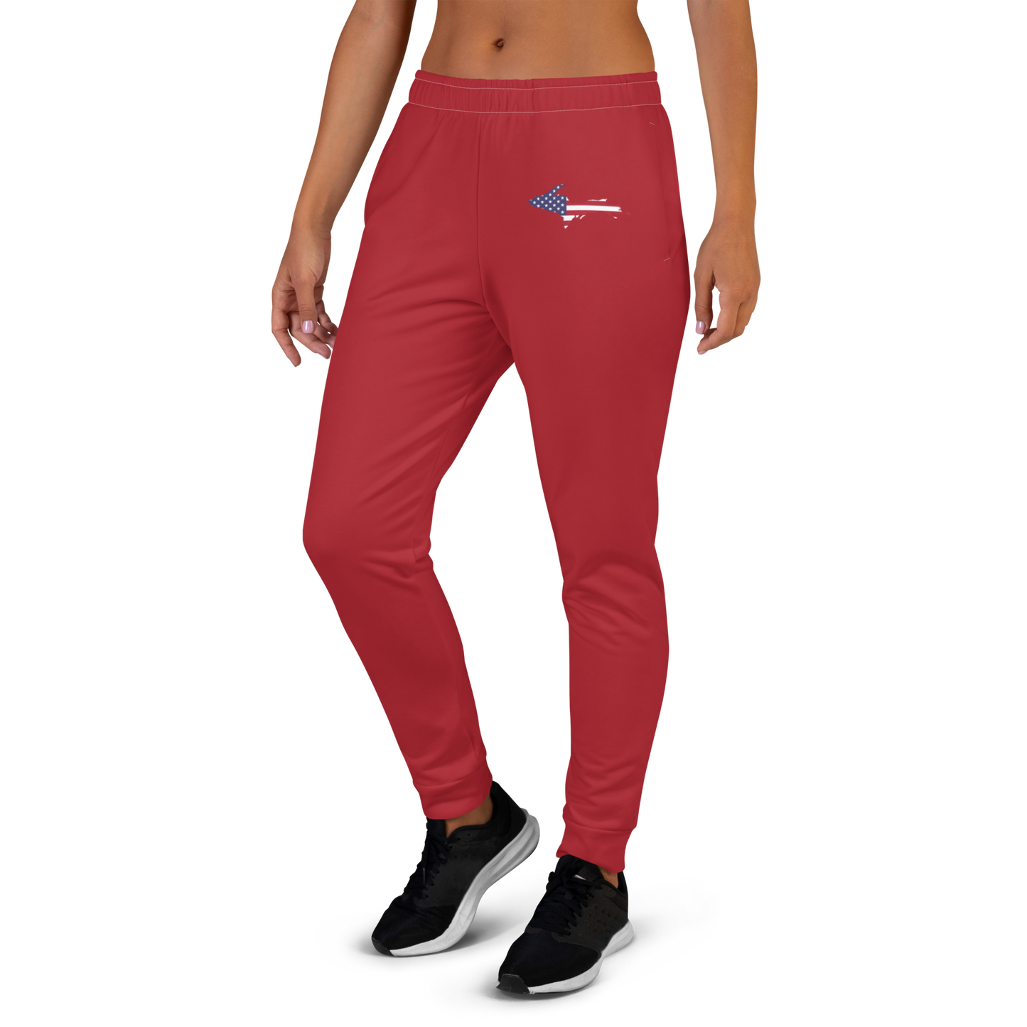 Michigan Upper Peninsula Joggers (w/ UP Outline) | Women's - Thimbleberry Red