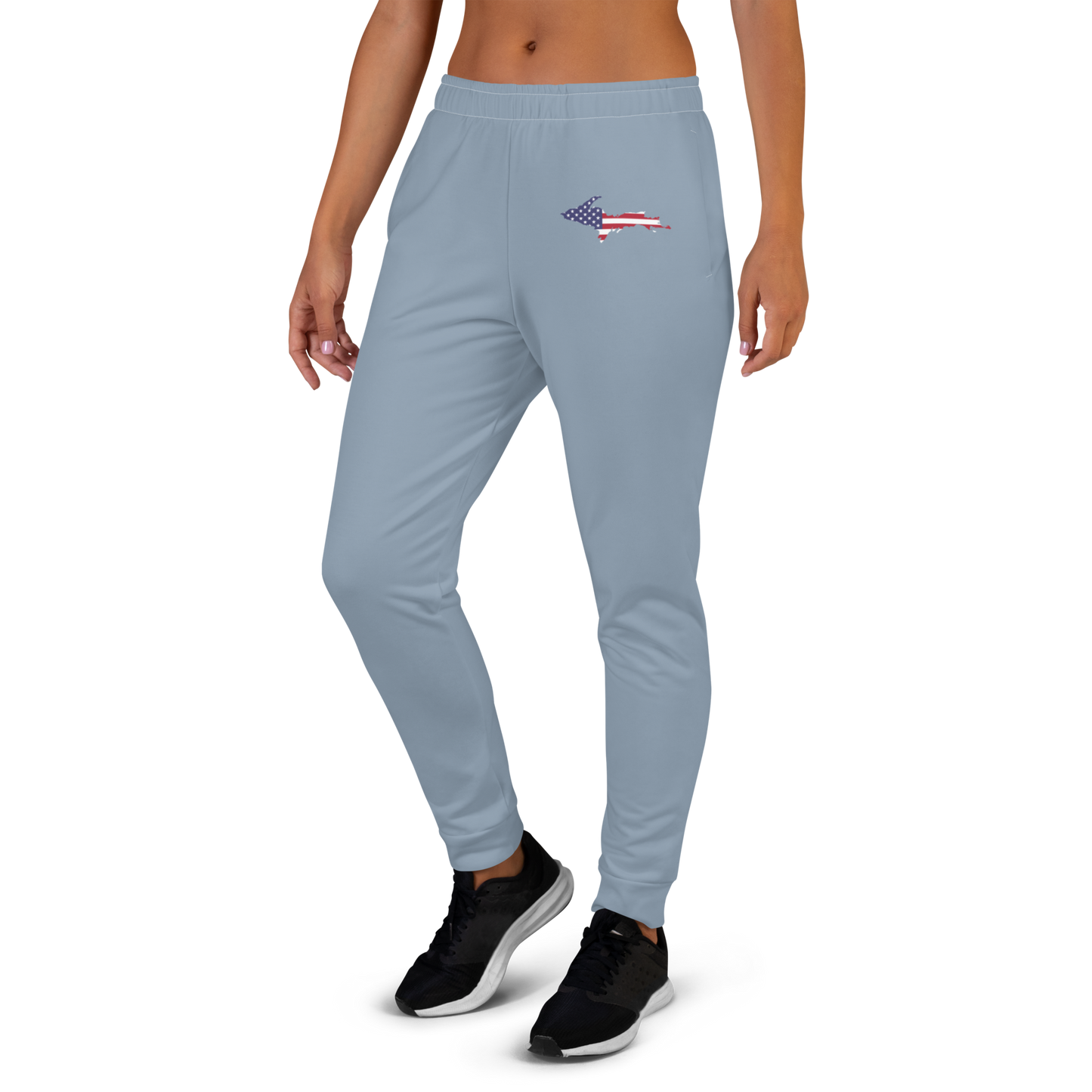 Michigan Upper Peninsula Joggers (w/ UP Outline) | Women's - B-24 Grey