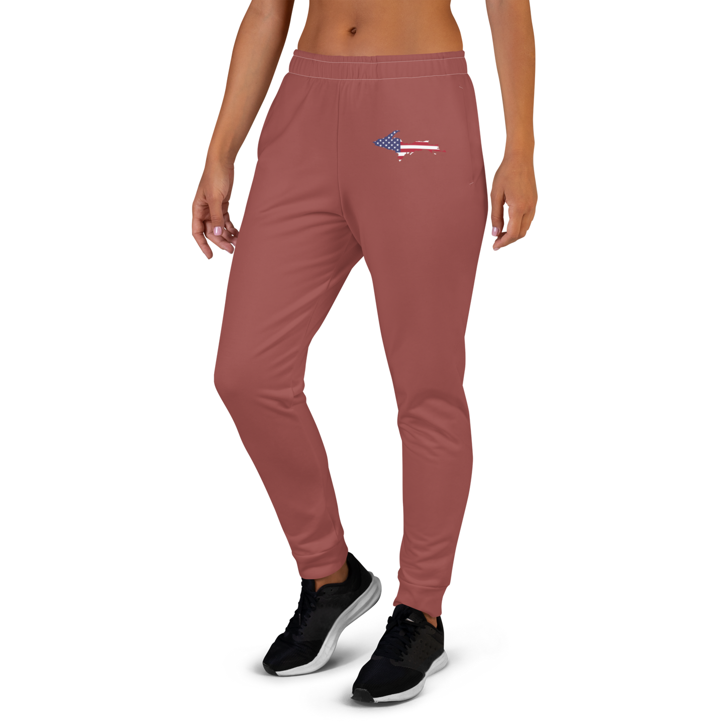 Michigan Upper Peninsula Joggers (w/ UP Outline) | Women's - Ore Dock Red