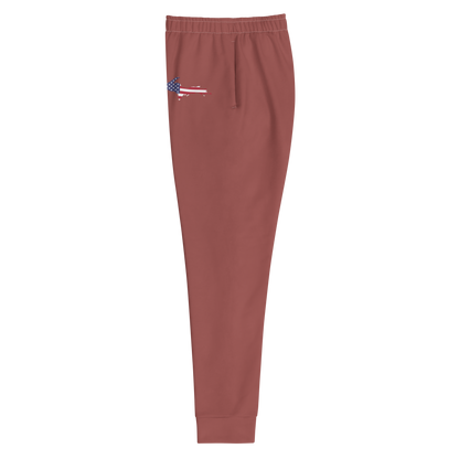 Michigan Upper Peninsula Joggers (w/ UP Outline) | Women's - Ore Dock Red