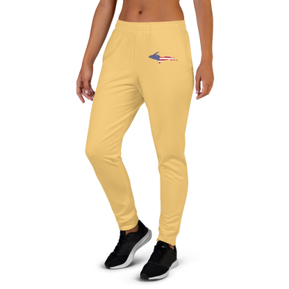 Michigan Upper Peninsula Joggers (w/ UP Outline) | Women's - Citrine