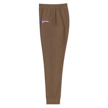 Michigan Upper Peninsula Joggers (w/ UP Outline) | Women's - Coffee Color