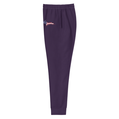 Michigan Upper Peninsula Joggers (w/ UP Outline) | Women's - Blackcurrant