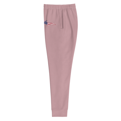 Michigan Upper Peninsula Joggers (w/ UP Outline) | Women's - Cherry Blossom Pink