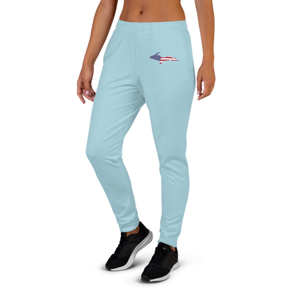 Michigan Upper Peninsula Joggers (w/ UP Outline) | Women's - '58 Caddie Blue