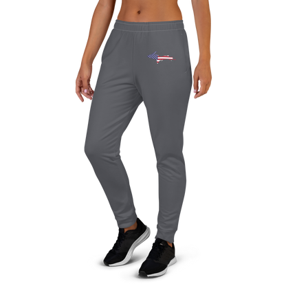 Michigan Upper Peninsula Joggers (w/ UP Outline) | Women's - Iron Ore Grey