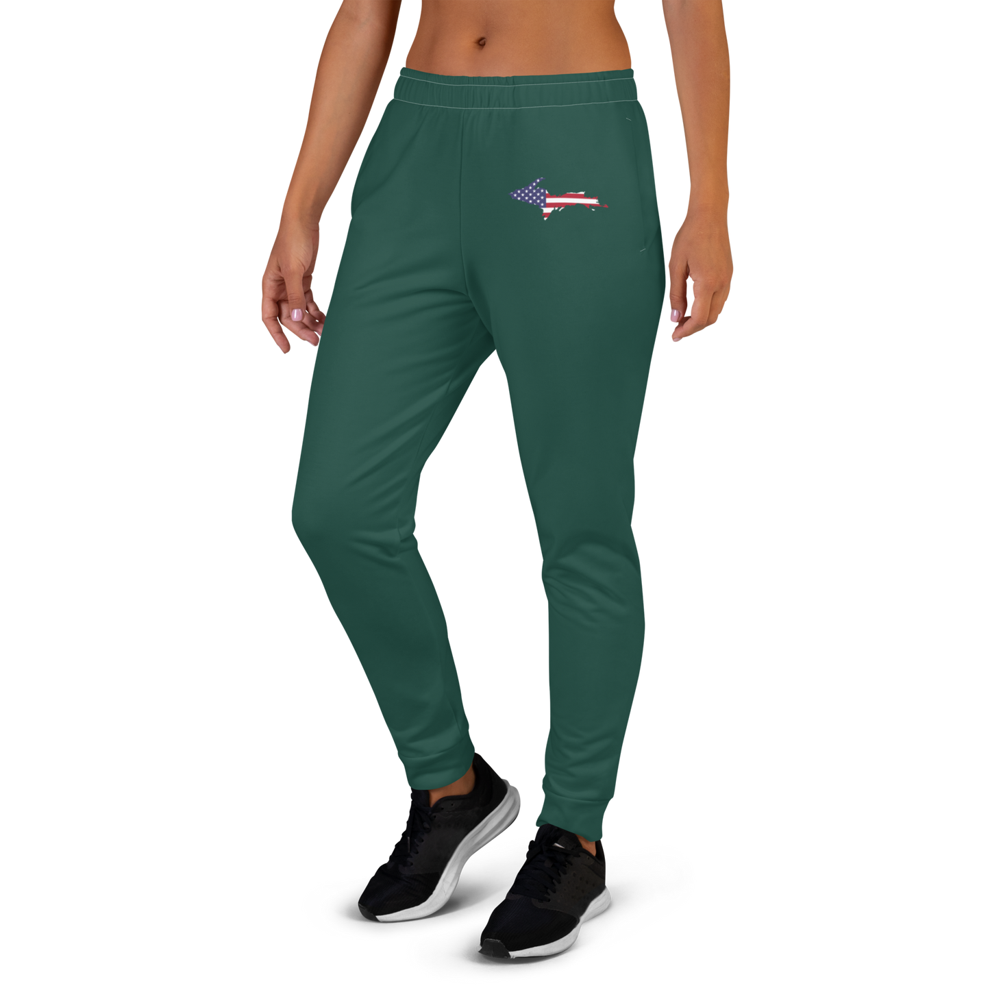 Michigan Upper Peninsula Joggers (w/ UP Outline) | Women's - Laconic Green