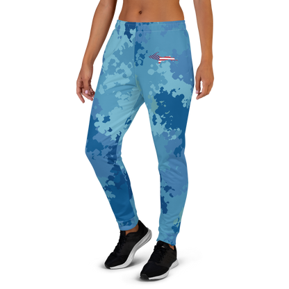 Michigan Upper Peninsula Joggers (w/ UP Outline) | Women's - Great Lakes Camo