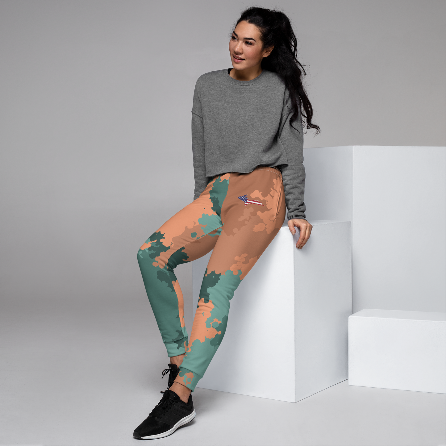 Michigan Upper Peninsula Joggers (w/ UP Outline) | Women's - Copper Country Camo