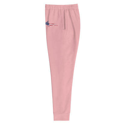 Michigan Upper Peninsula Joggers (w/ UP Outline) | Women's - Strawberry Pink