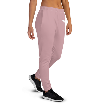 Michigan Upper Peninsula Joggers (w/ UP Outline) | Women's - Cherry Blossom Pink