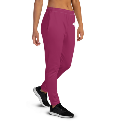 Michigan Upper Peninsula Joggers (w/ UP Outline) | Women's - Ruby Red