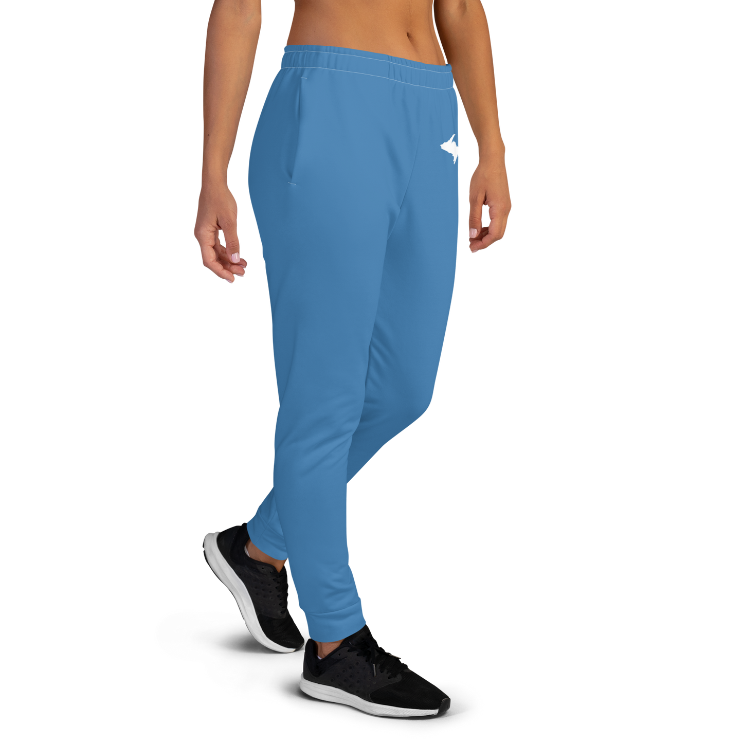 Michigan Upper Peninsula Joggers (w/ UP Outline) | Women's - Lake Superior Blue