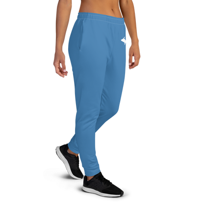 Michigan Upper Peninsula Joggers (w/ UP Outline) | Women's - Lake Superior Blue