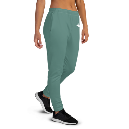 Michigan Upper Peninsula Joggers (w/ UP Outline) | Women's - Copper Green