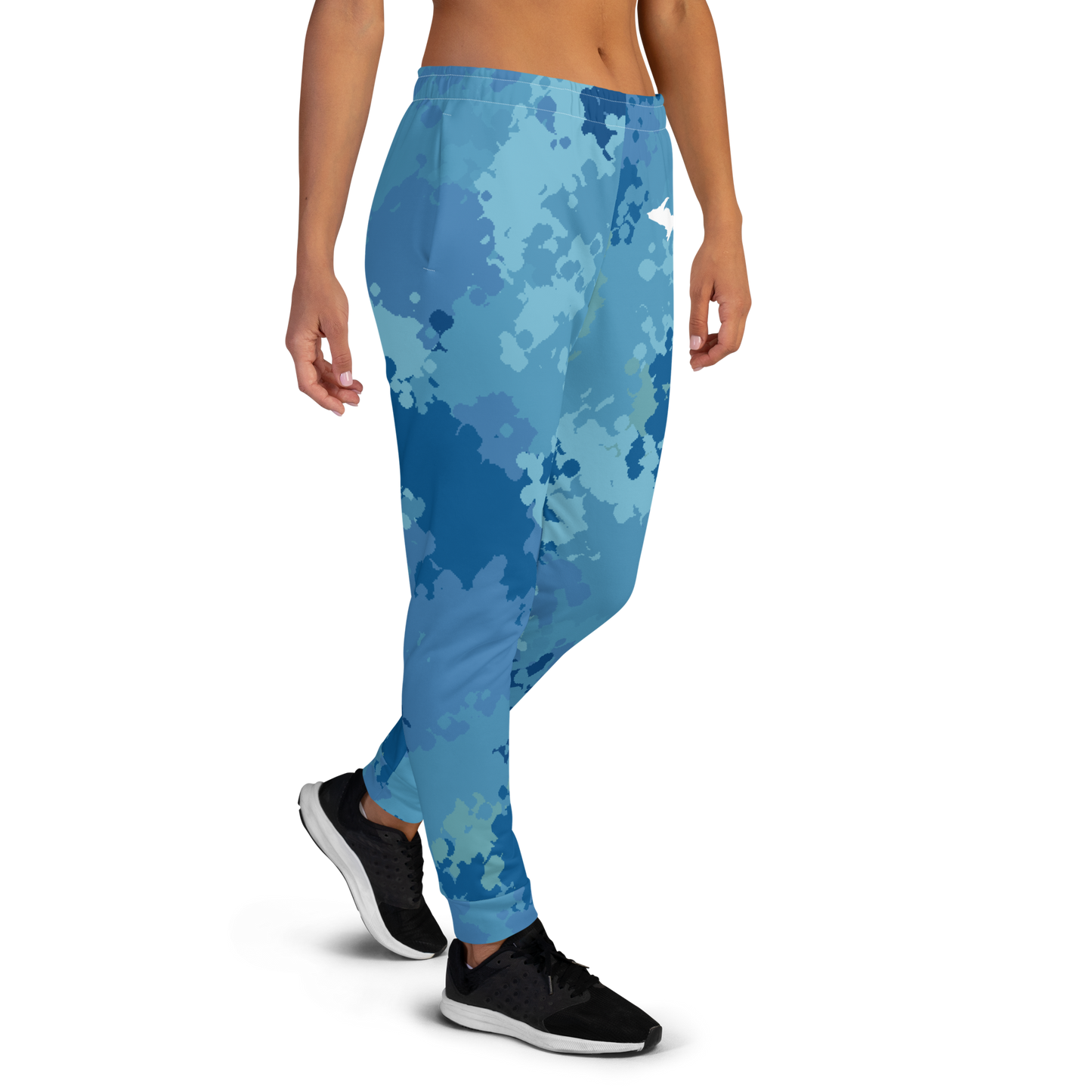 Michigan Upper Peninsula Joggers (w/ UP Outline) | Women's - Great Lakes Camo