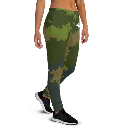 Michigan Upper Peninsula Joggers (w/ UP Outline) | Women's - Woodland Camo