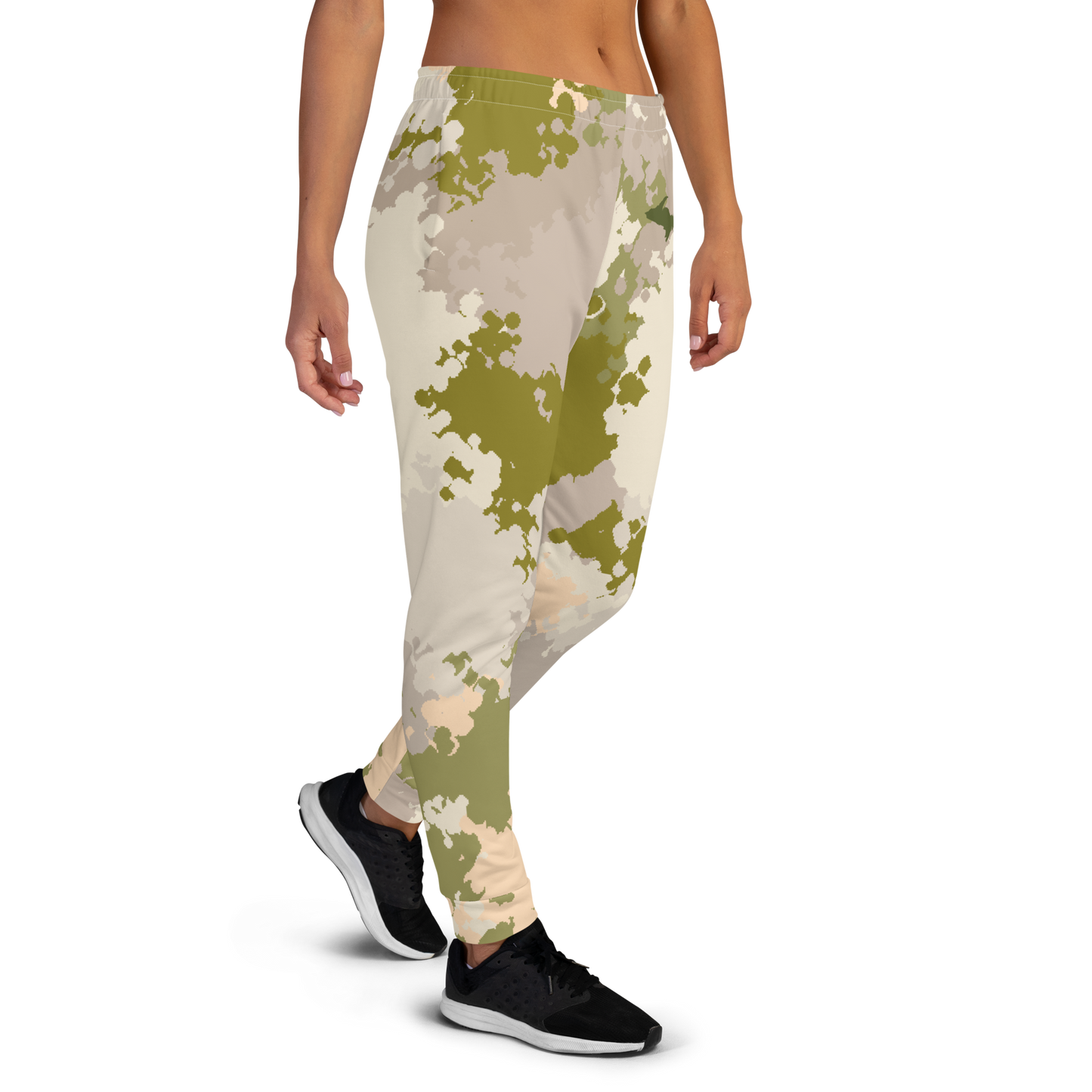 Michigan Upper Peninsula Joggers (w/ UP Outline) | Women's - Rosy Mound Camo