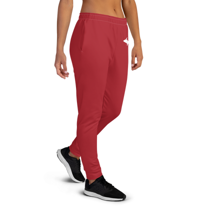 Michigan Upper Peninsula Joggers (w/ UP Outline) | Women's - Thimbleberry Red