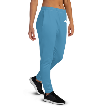 Michigan Upper Peninsula Joggers (w/ UP Outline) | Women's - Lake Michigan Blue