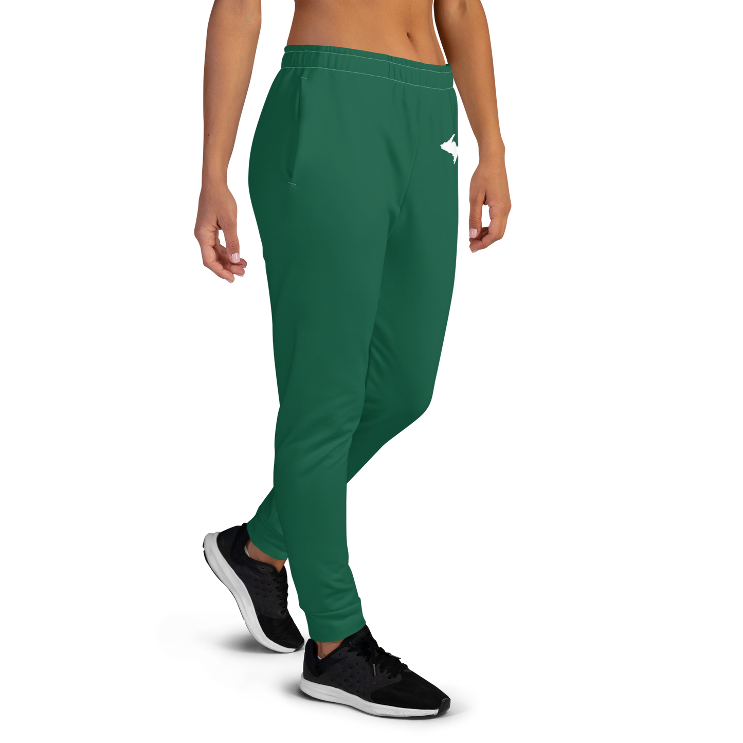 Michigan Upper Peninsula Joggers (w/ UP Outline) | Women's - Superior Green