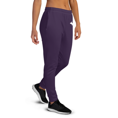 Michigan Upper Peninsula Joggers (w/ UP Outline) | Women's - Blackcurrant Color