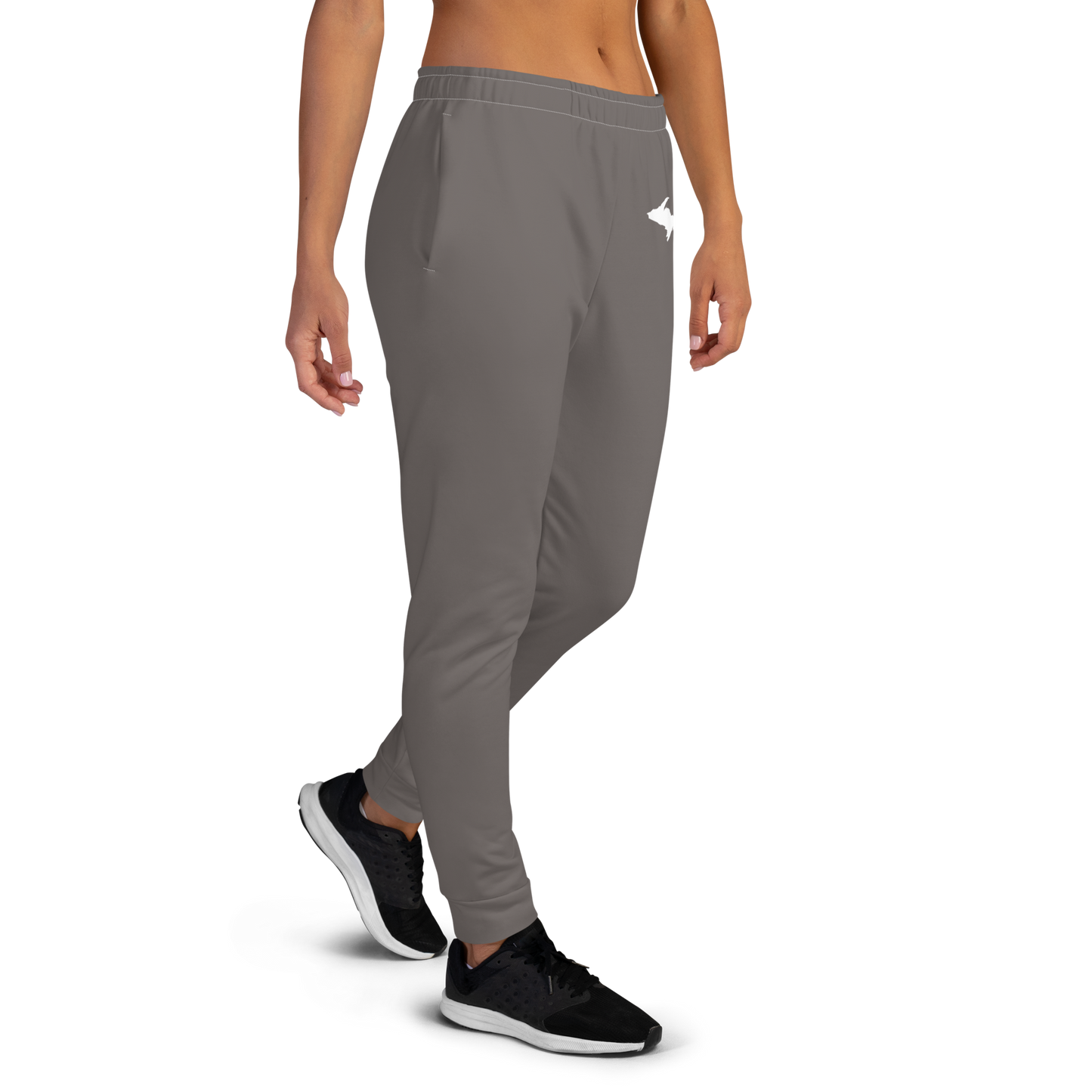 Michigan Upper Peninsula Joggers (w/ UP Outline) | Women's - Warren Tank Grey