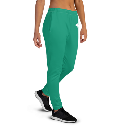 Michigan Upper Peninsula Joggers (w/ UP Outline) | Women's - Emerald Green