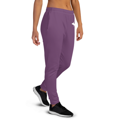 Michigan Upper Peninsula Joggers (w/ UP Outline) | Women's - Plum