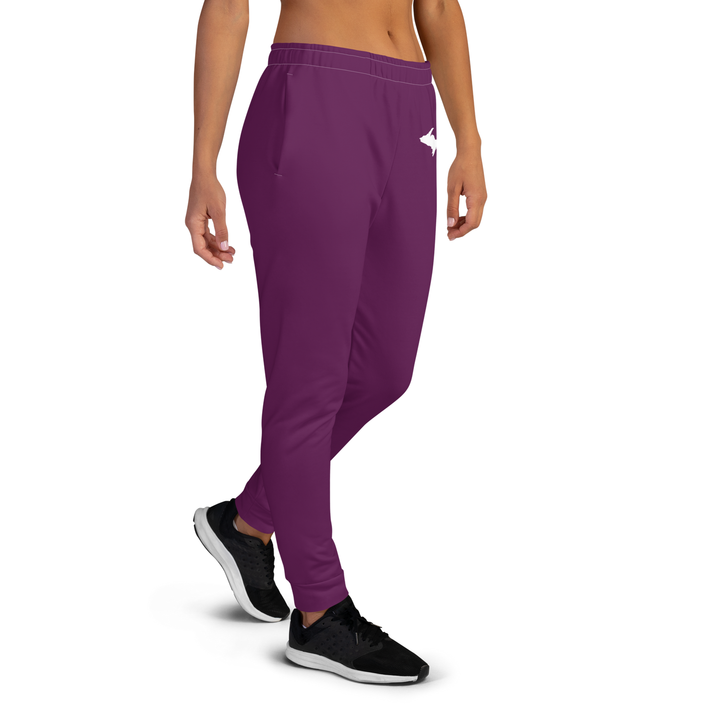 Michigan Upper Peninsula Joggers (w/ UP Outline) | Women's - Tyrian Purple