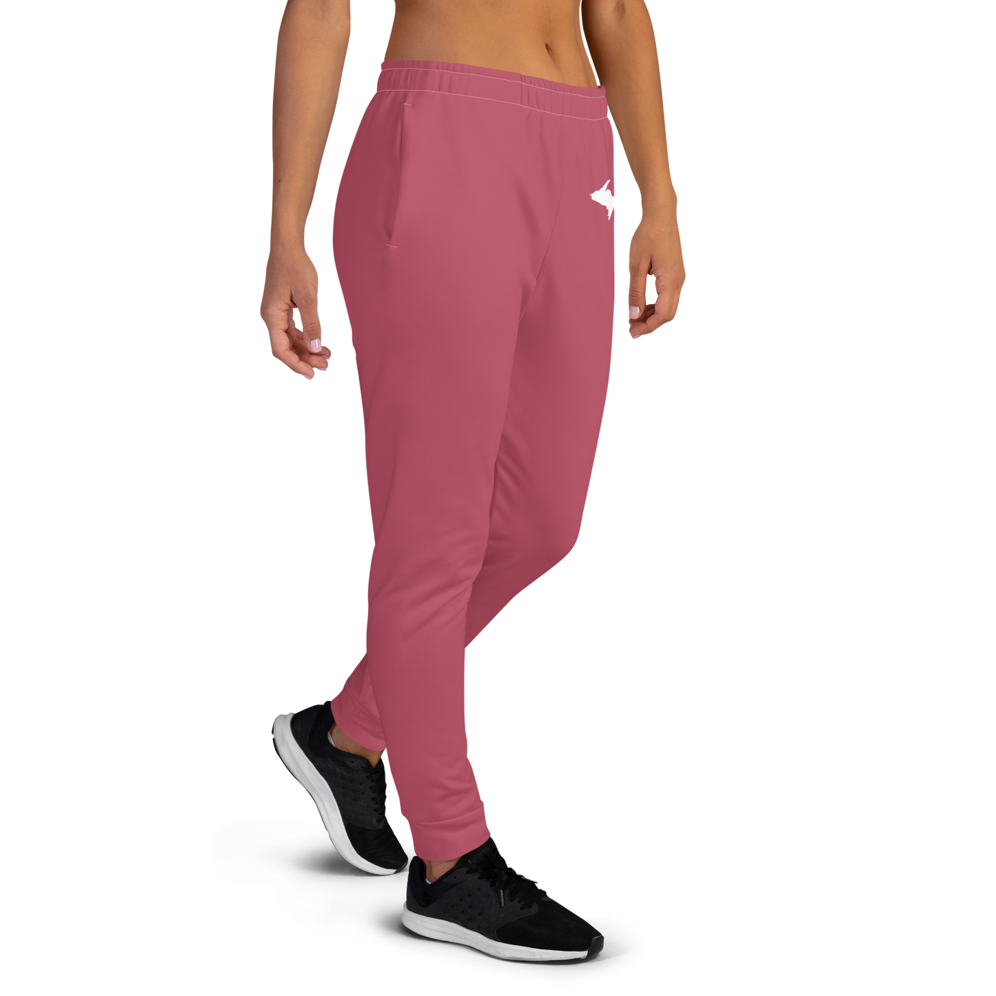 Michigan Upper Peninsula Joggers (w/ UP Outline) | Women's - Popstar Pink